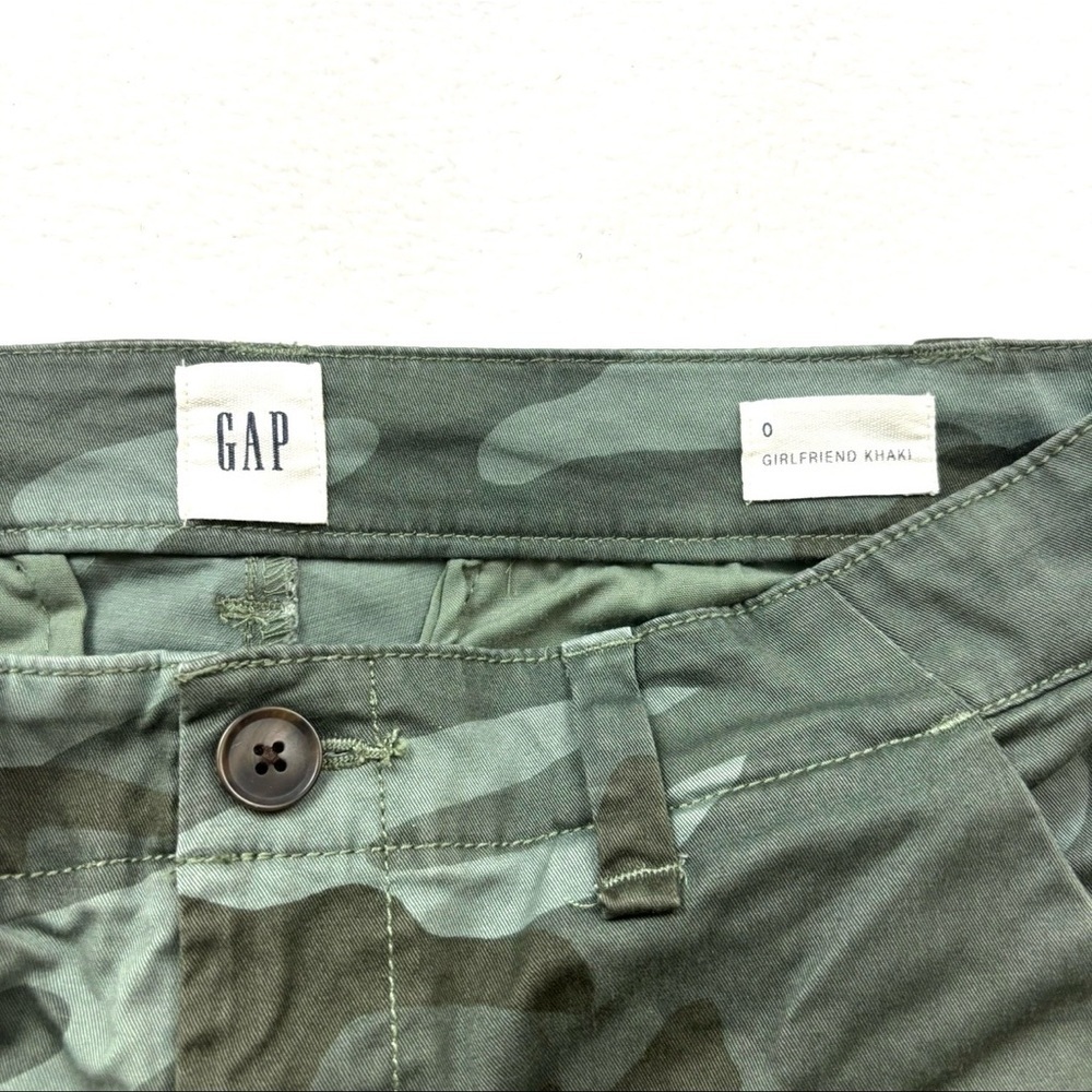 Gap Military Camoflauge Cotton Midrise Safari Slim Stretch Ankle Pants Size 0 - Picture 13 of 13